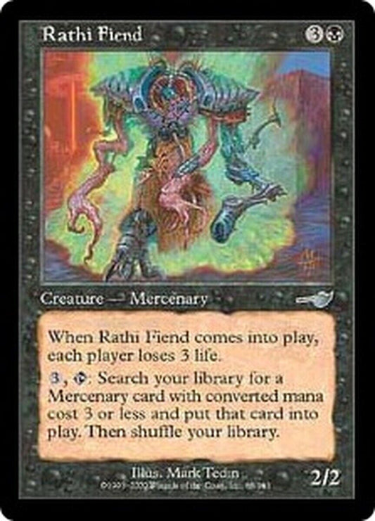 MTG MTG 1x  Rathi Fiend Nemesis MTG Magic card