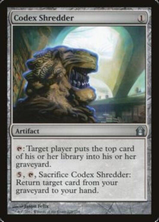 MTG MTG 1x Codex Shredder Return to Ravnica rare card Magic The Gathering