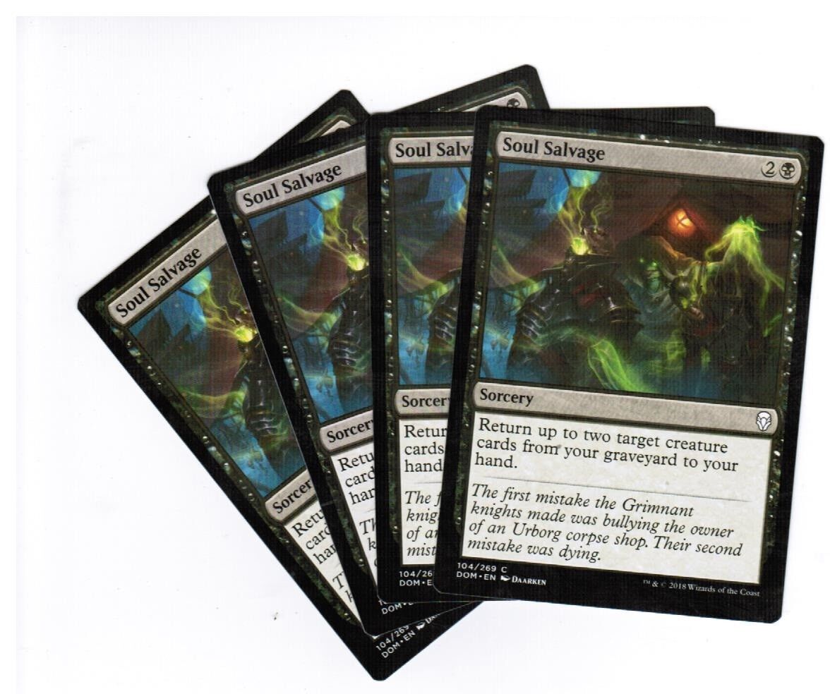 MTG MTG Soul Salvage X4 4x Magic the GAthering cards