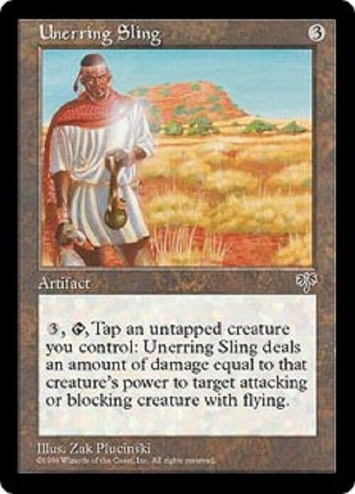 MTG MTG 1x  Unerring Sling MI Mirage  Card Magic The Gathering