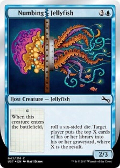 MTG 4x mtg Numbing Jellyfish Unstable cards Magic the Gathering nM