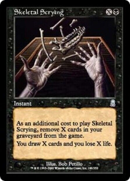 MTG MTG 1x Skeletal Scrying Odyssey Card MTG Magic the gathering