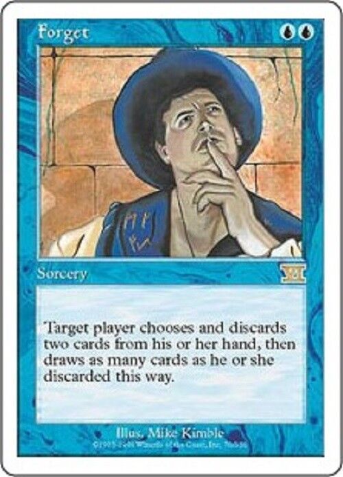 MTG 1x Forget 6ED Classic Sixth Edition Magic the Gathering card MTG Commander