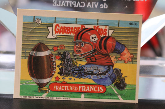 1987 Garbage Pail Kids Series 10 #403B Fractured Francis