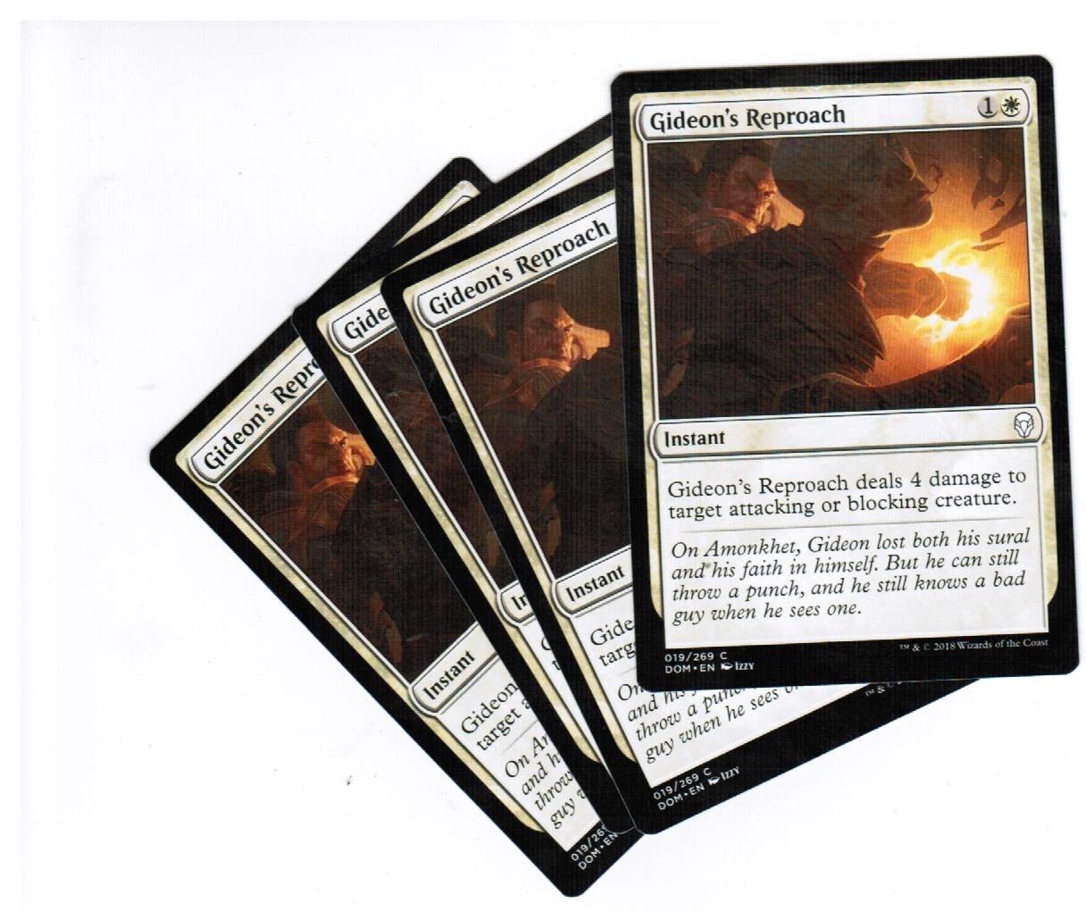 MTG MTG Gideon's Reproach X4 4x Magic the GAthering cards NM