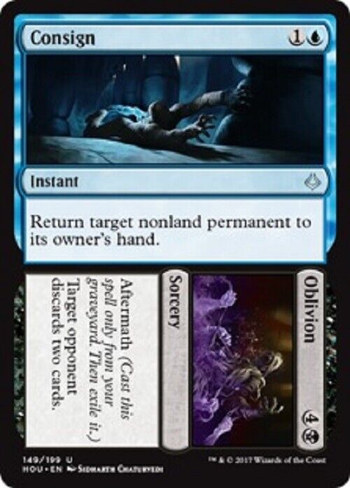 MTG MTG 1x Consign // Oblivion Hour of Devastation card Magic The Gathering