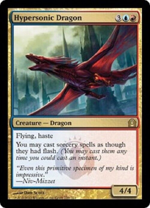 MTG 1x Hypersonic Dragon RTR Return to Ravnica FOIL Card MTG Magic the Gathering