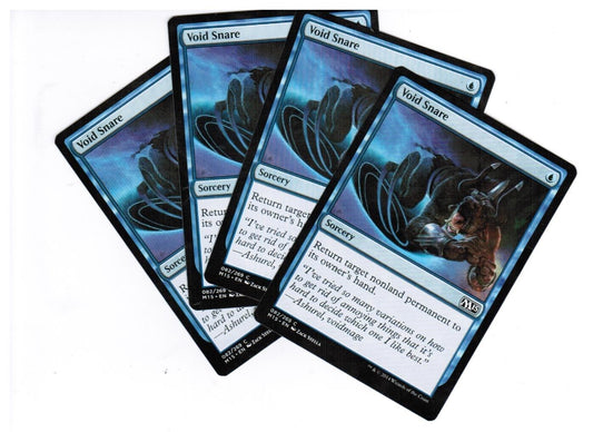 MTG MTG Void Snare M15 Magic 2015 Core Set X4 4x Magic the GAthering Look cards