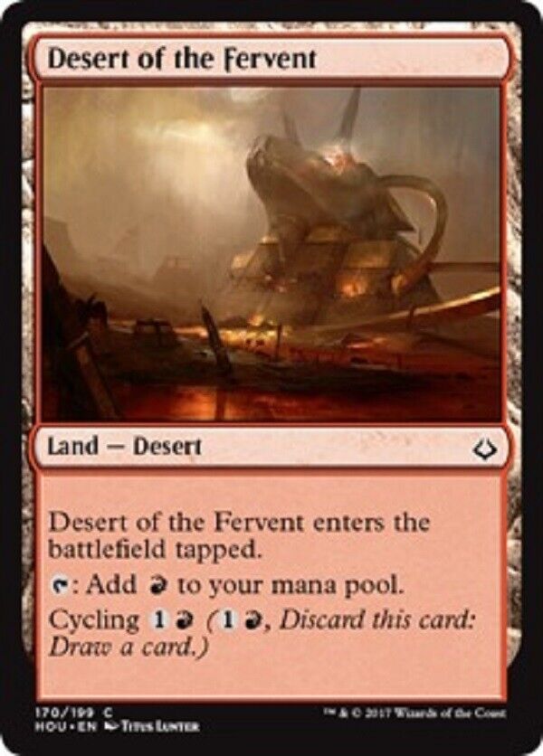 MTG MTG 4x  Desert of the fervent Hour of Devastation cards Magic The Gathering