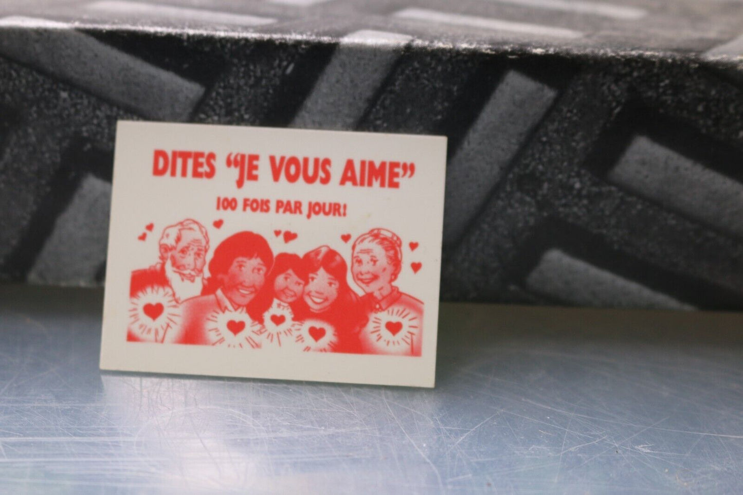 Vintage Macaron Pinback Québec Dites "Je Vous Aime" 100X Fois Par Jours Love
