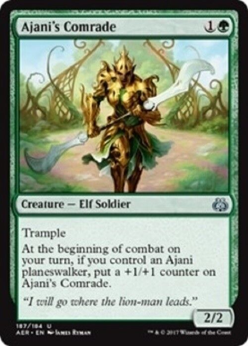 MTG MTG 1x Ajani's Comrade Aether Revolt Card Magic The Gathering