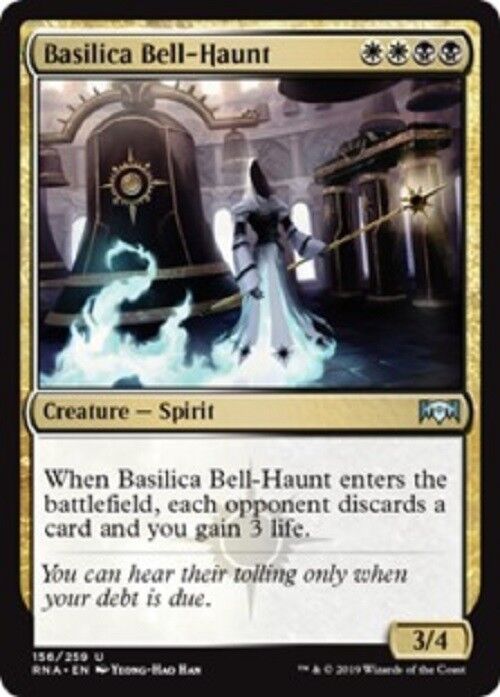 MTG 2x Basilica Bell-Haunt Allegiance Unplayed NM  Card