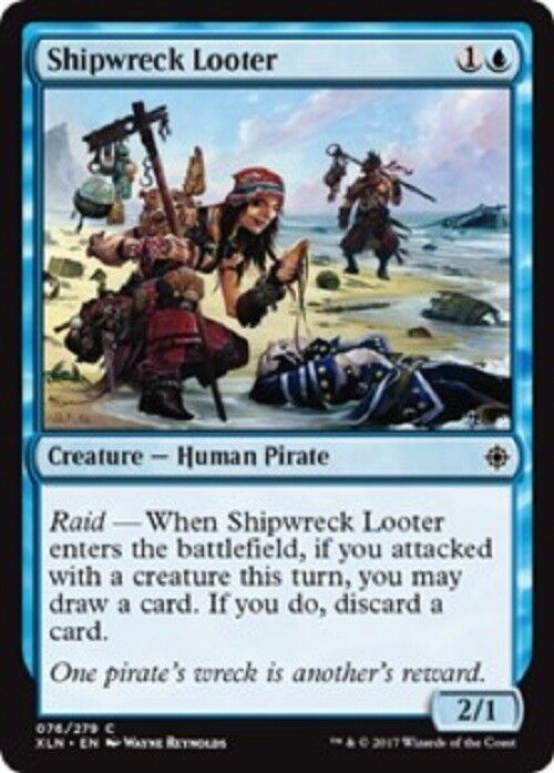 MTG 4x Shipwreck Looter Human Pirate NM Ixalan MTG Magic the gathering