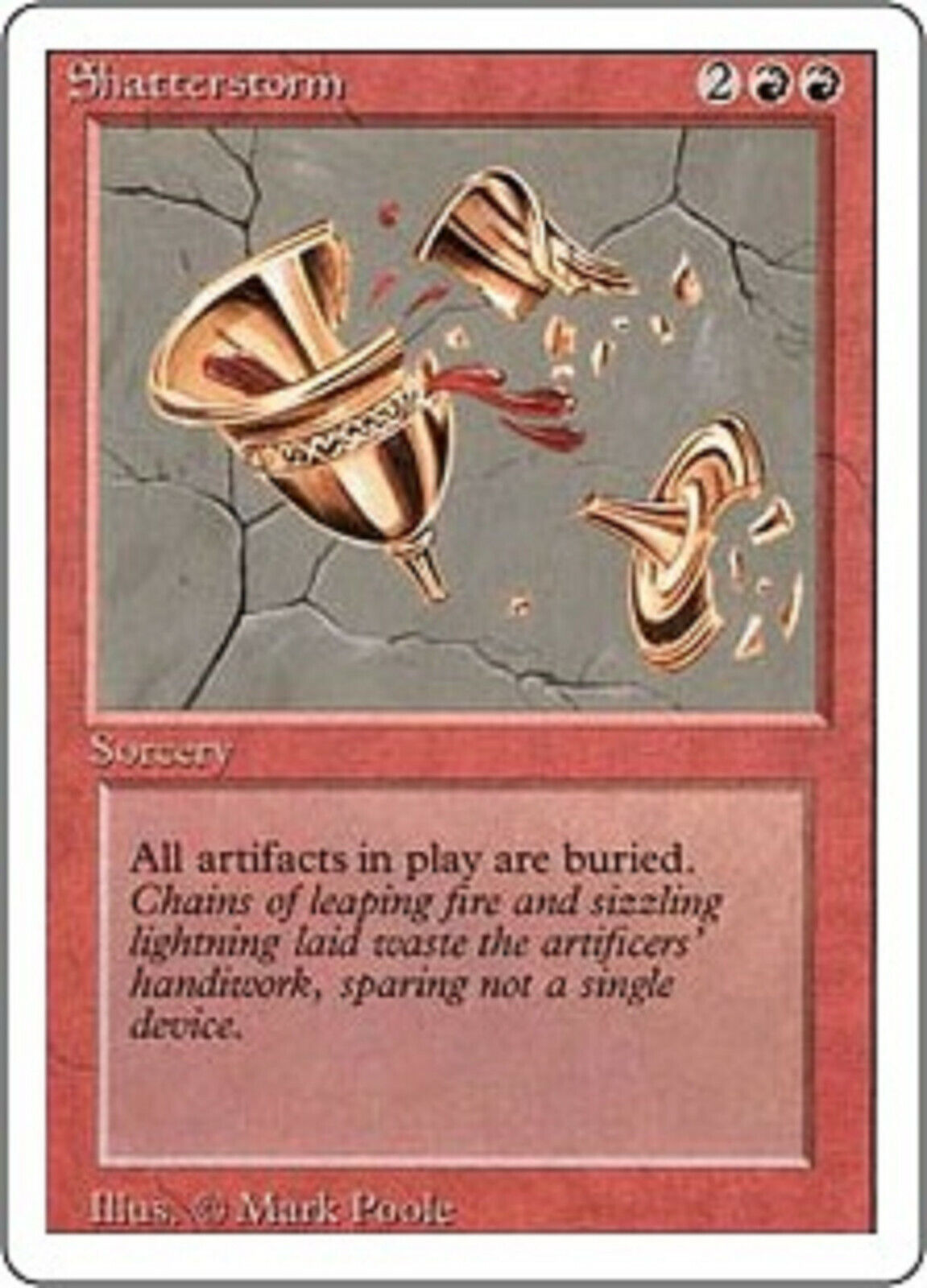 MTG MTG 1x Shatterstorm Revised Edition  Card Magic The Gathering