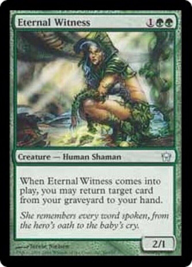 MTG MTG 1x Eternal Witness Fifth Dawn  Card Magic The Gathering NM Pauper