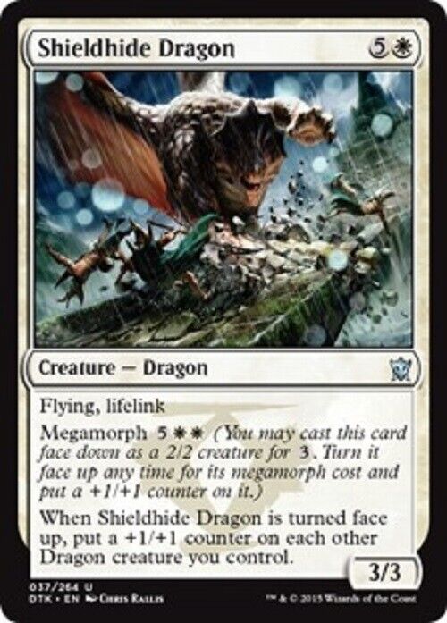 MTG Shieldhide Dragon DTK Dragons of Tarkir  MTG Magic the Gathering card