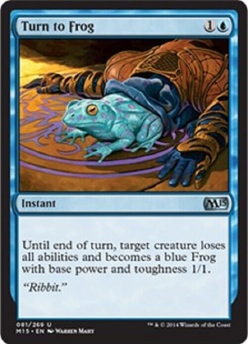 MTG MTG 1x  Turn to Frog M15 Magic 2015 Core Set Card Magic The Gathering