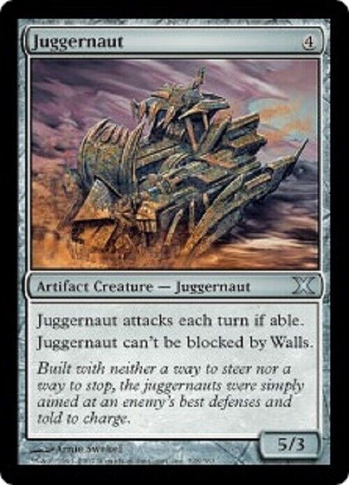 MTG MTG 1x Juggernaut 10E Tenth Edition card Magic The Gathering NM