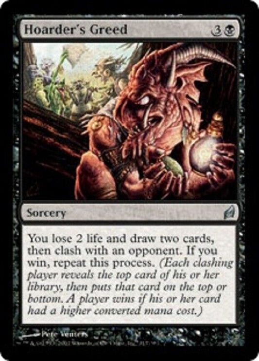 MTG MTG 1x Hoarder's Greed Lorwyn sorcery Card Magic The Gathering