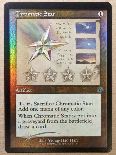 MTG 1x MTG Card Foil Chromatic Star - Un Schematic Retro Frame The Brothers' War NM