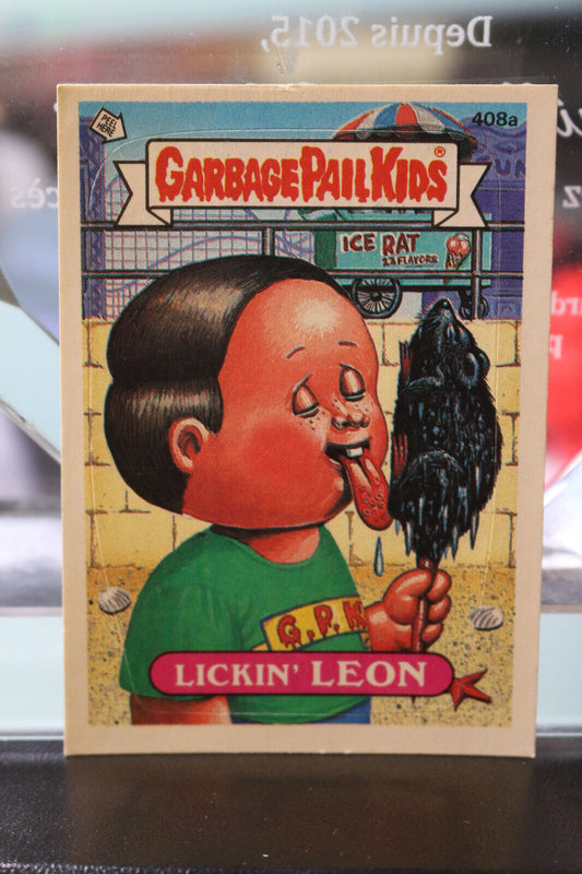 1987 Garbage Pail Kids 408A Lickin Leon Original Series 9 Gpk