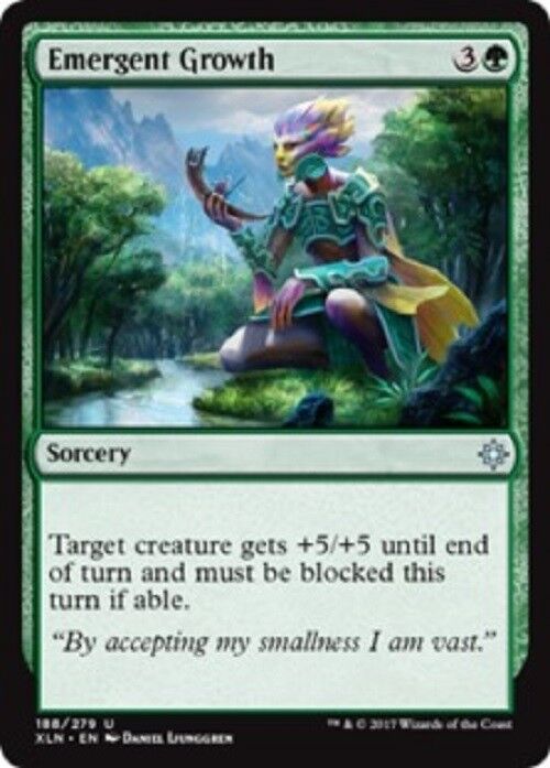 MTG Emergent Growth Ixalan Card MTG  Commander Pauper Commander