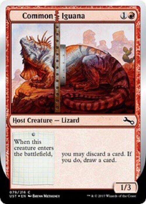 MTG 4x Common Iguana Unstable Cards Magic the Gathering MTG NM