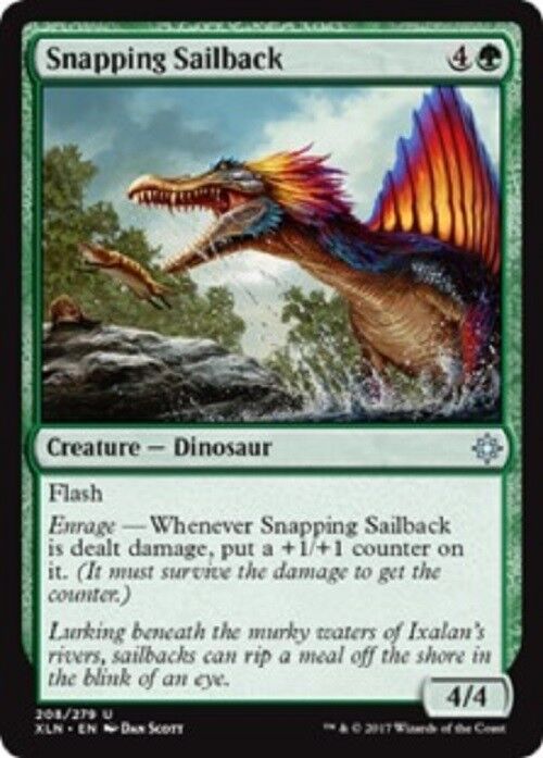 MTG 1x Snapping Sailback Ixalan Unplayed NM card MTG Magic Pauper