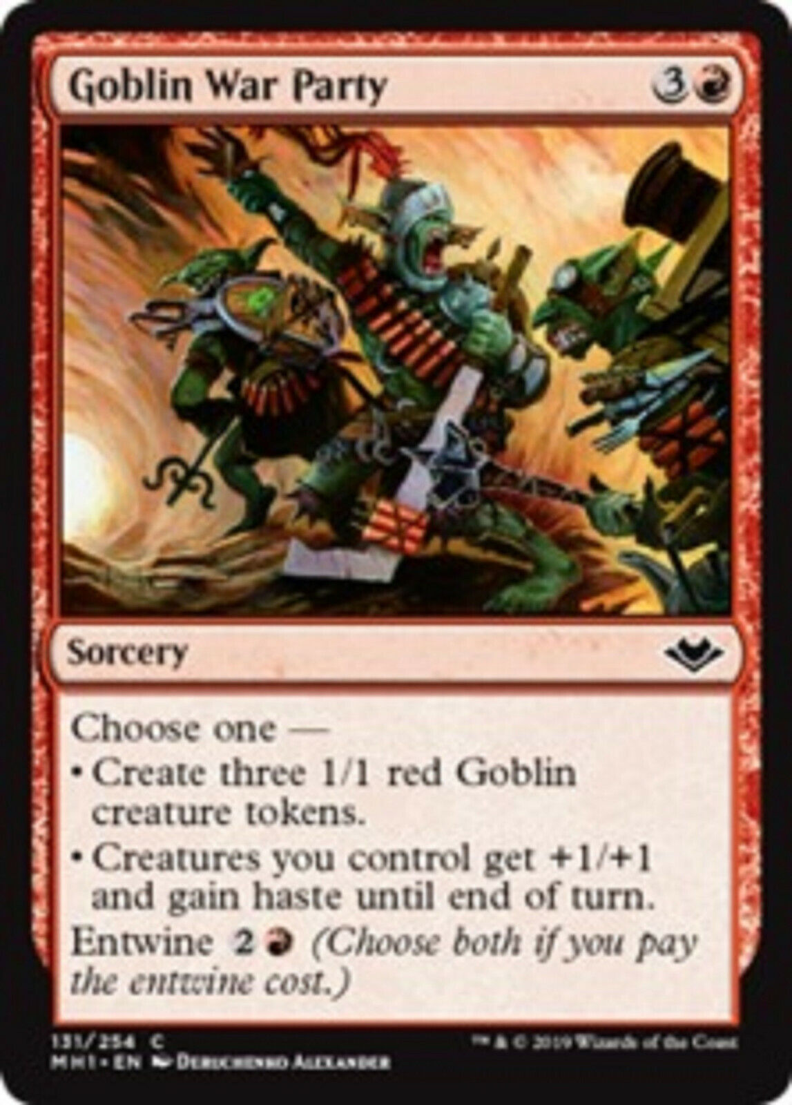 MTG MTG 4x Goblin War Party Modern Horizons cards Magic The Gathering