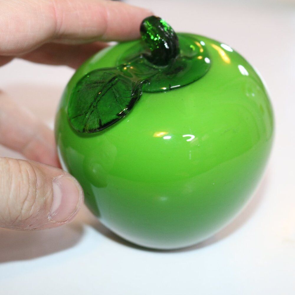 Decorative Glass "Murano Style" Fruit/Vegetables - Green Apple