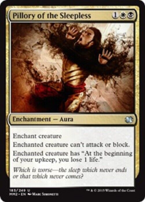 MTG MTG 1x Pillory of the Sleepless MM2 Modern Masters 2015 Card Magic The Gathering