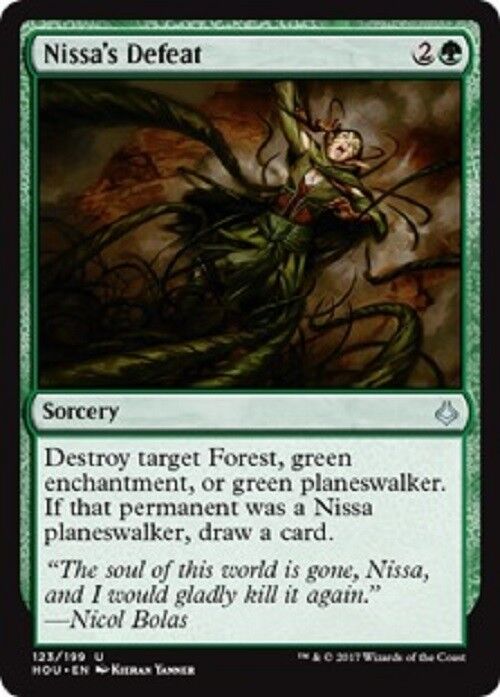 MTG Nissa's Defeat Hour of Devastation Card Magic the Gathering Pauper