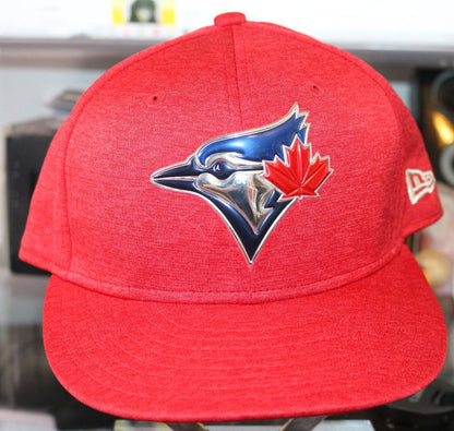 Authentic Performance Herdwear Engineered Mlb Blue Jays Red Cap 59 Fifty 7 1/2