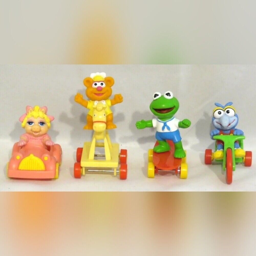 Vintage 1986 Muppet Babies Mcdonald'S Happy Meal Toys Complete Set Of 4