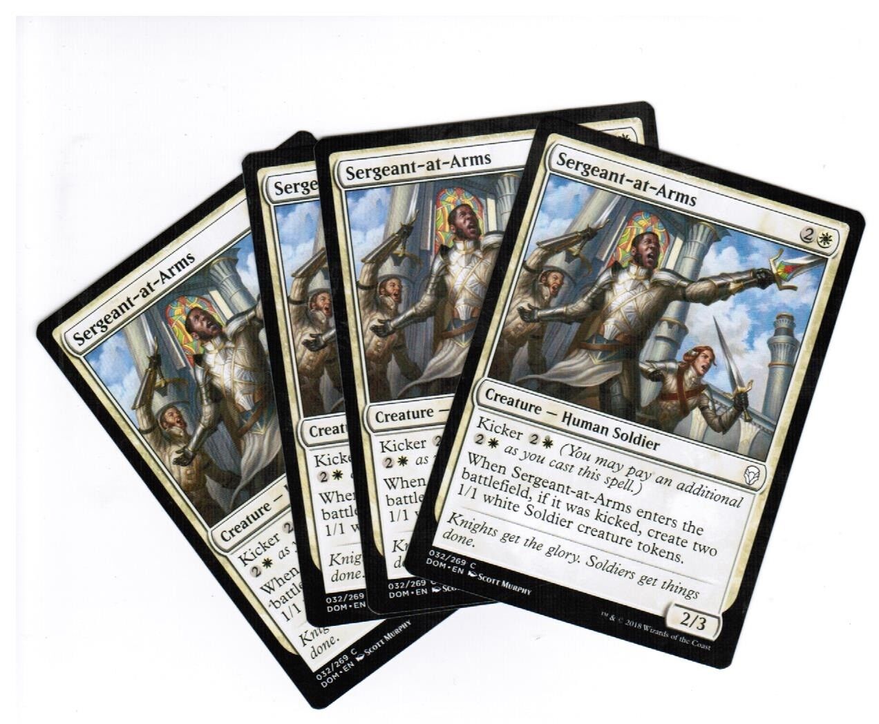 MTG MTG Sergeant-at-Arms X4 4x Magic the GAthering cards NM