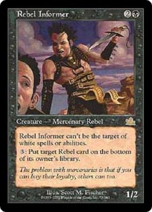MTG 1x Rebel Informer Prophecy Mtg Magic The Gathering Card Commander