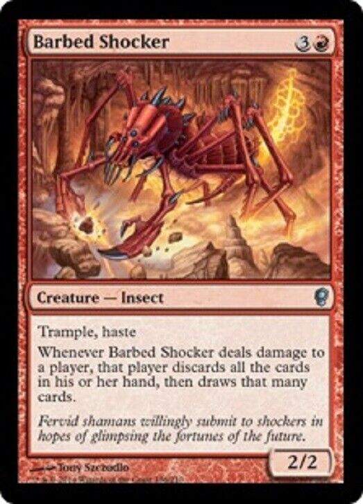 MTG MTG 1x  Barbed Shocker Conspiracy Magic the Gathering card