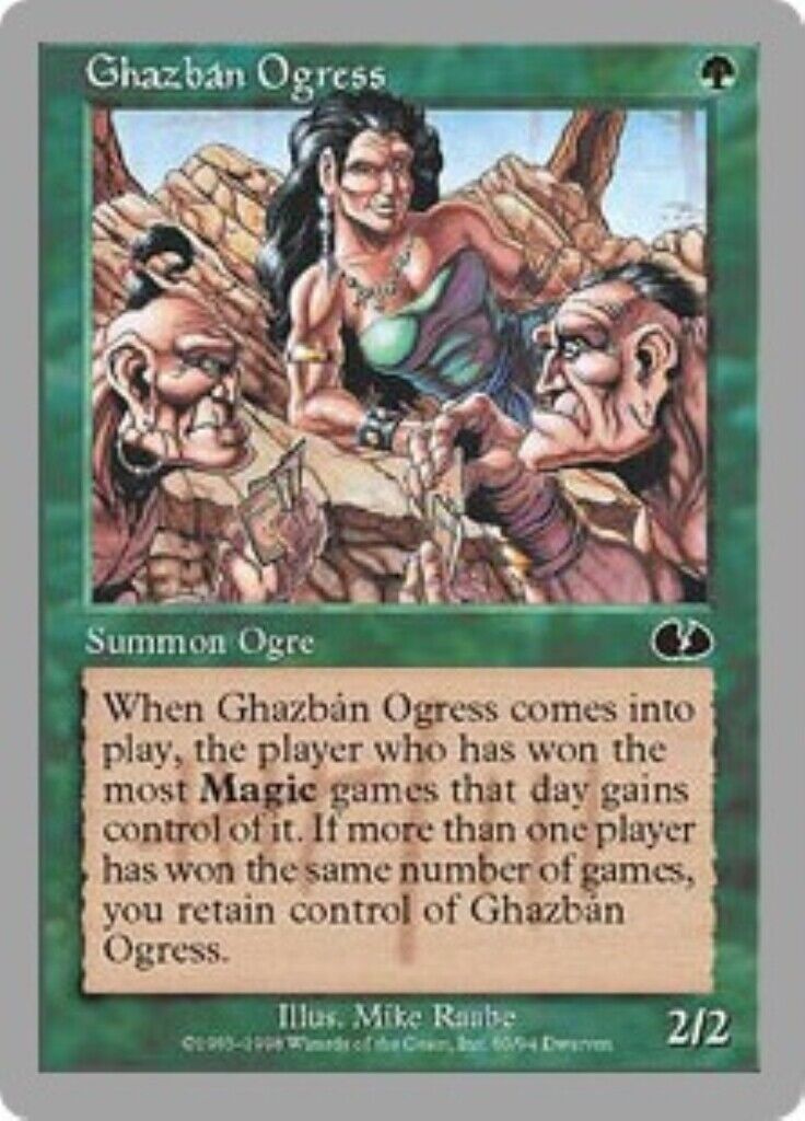 MTG MTG 1x  Ghazban Ogress Unglued Magic the Gathering