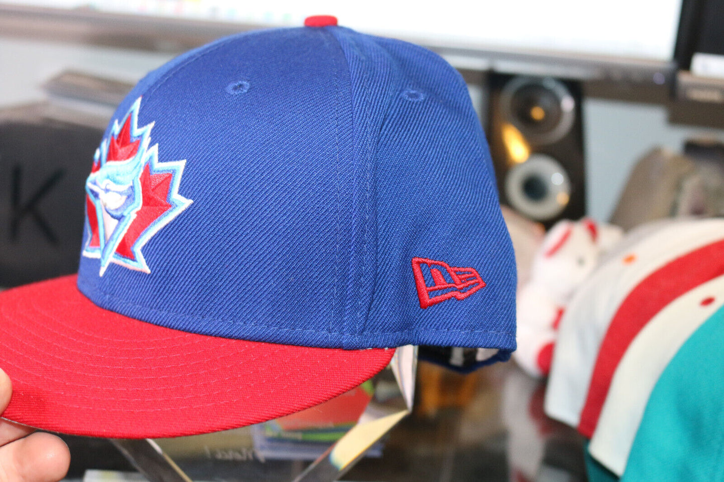 New Era Mlb Blue Jays Red & Blue Cap 59.6 Cm Fifty 7 1/2 Cooperstown Collection