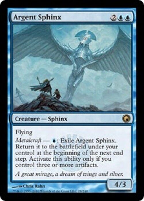 MTG MTG 1x Argent Sphinx Scars of Mirrodin Magic The Gathering card