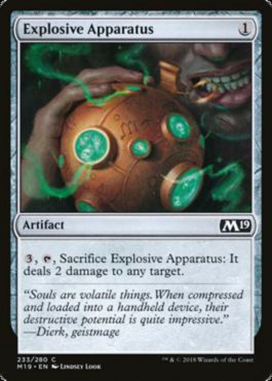 MTG MTG 4x  Explosive Apparatus Core Set 2019  NM cards  artifact