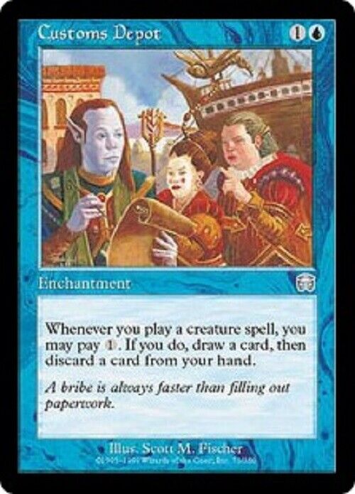 MTG MTG 1x  Customs Depot MM Mercadian Masques  Card Magic The Gathering