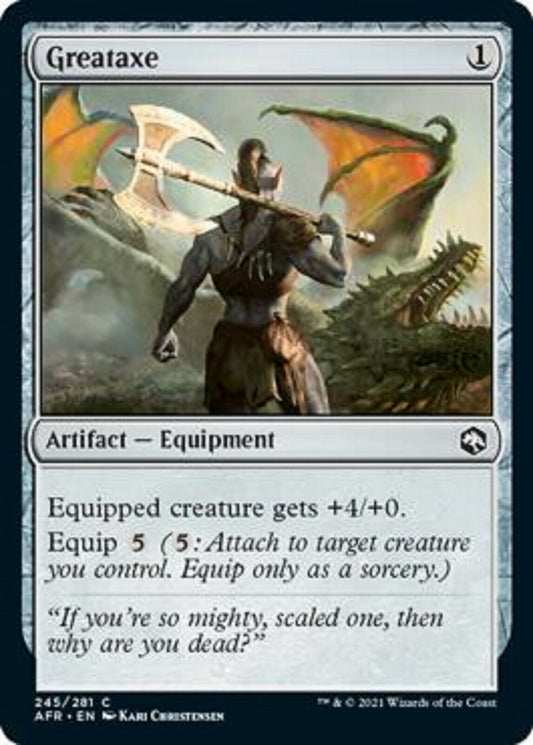 MTG MTG 4x Greataxe Adventures in the Forgotten Realms