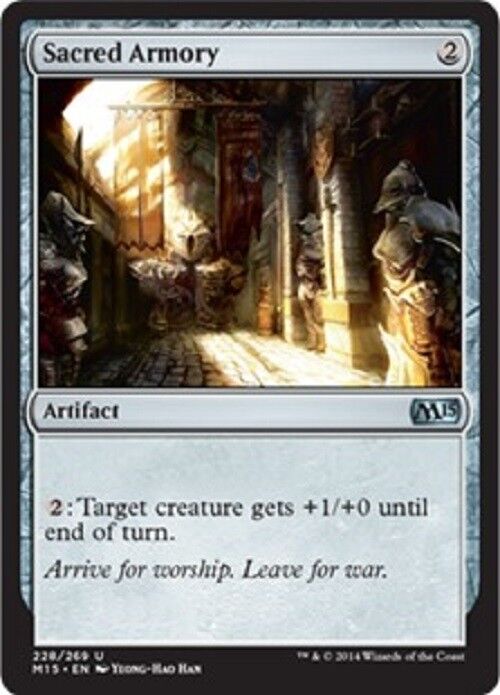 MTG MTG 1x  Sacred Armory M15 Magic 2015 Core Set card Magic The Gathering NM