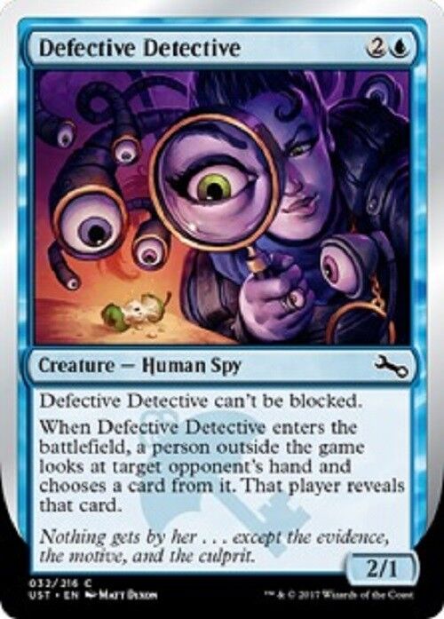 MTG 4x mtg Defective Detective Unstable cards Magic the Gathering NM