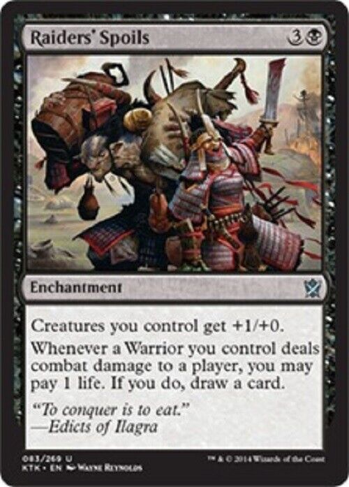 MTG MTG 1x Raiders' Spoils Khans of Tarkir Cards Magic The Gathering