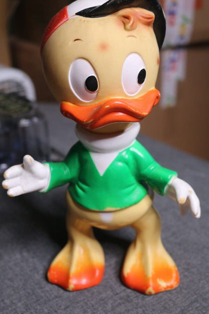 Vintage 1962 Walt Disney Productions Rare Louis Rubber Squeaky Toy Duck Tales