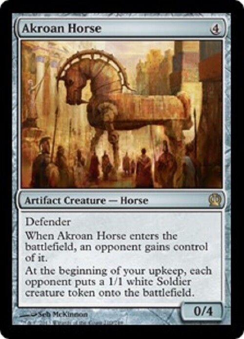 MTG 1x Akroan Horse Theros Magic the Gathering card MTG