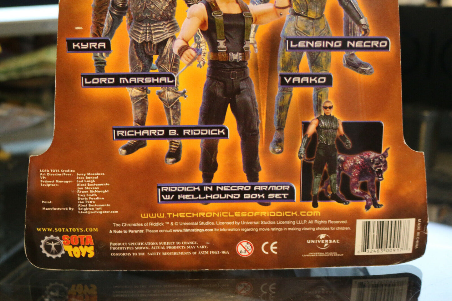 The Chronicles Of Riddick Lensing Necro Action Figure Sota Toys Rare toy sealed