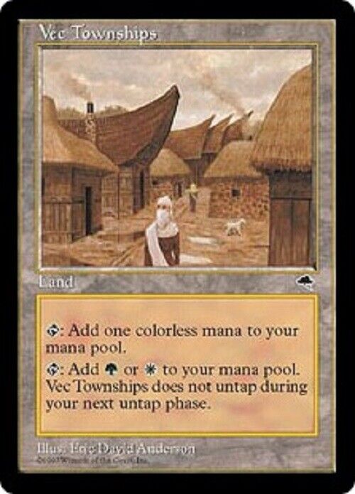 MTG MTG 1x Vec Townships Tempest card Magic The Gathering